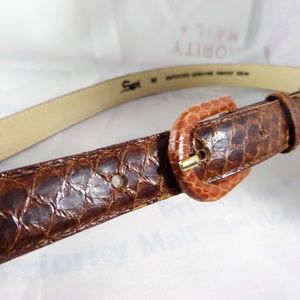 SLITHER Genuine Snakes skin belt-imported 648